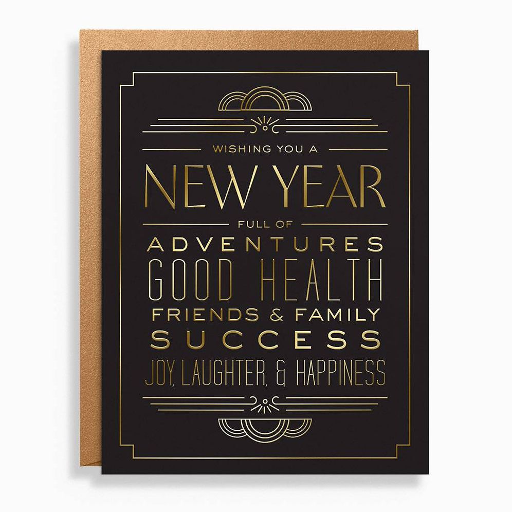 NYEAR OFF/FOIL A2 New Year Typography FLD S/10