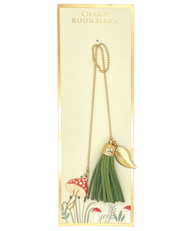 Charm Tassel Bookmark Mushroom Leave