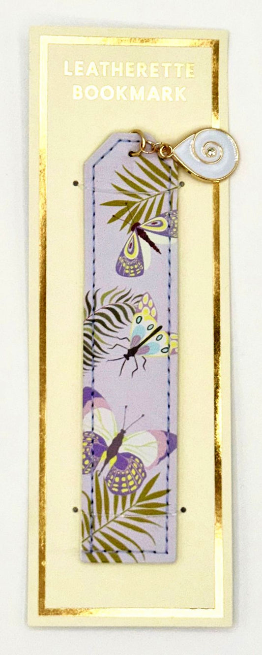 Leatherette Bookmark Butterflies