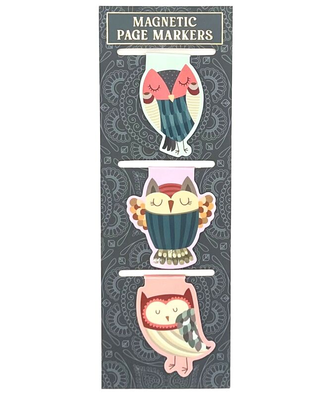 S3 Magnetic Bookmark Owls