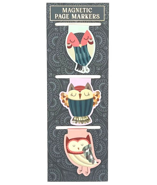 S3 Magnetic Bookmark Owls