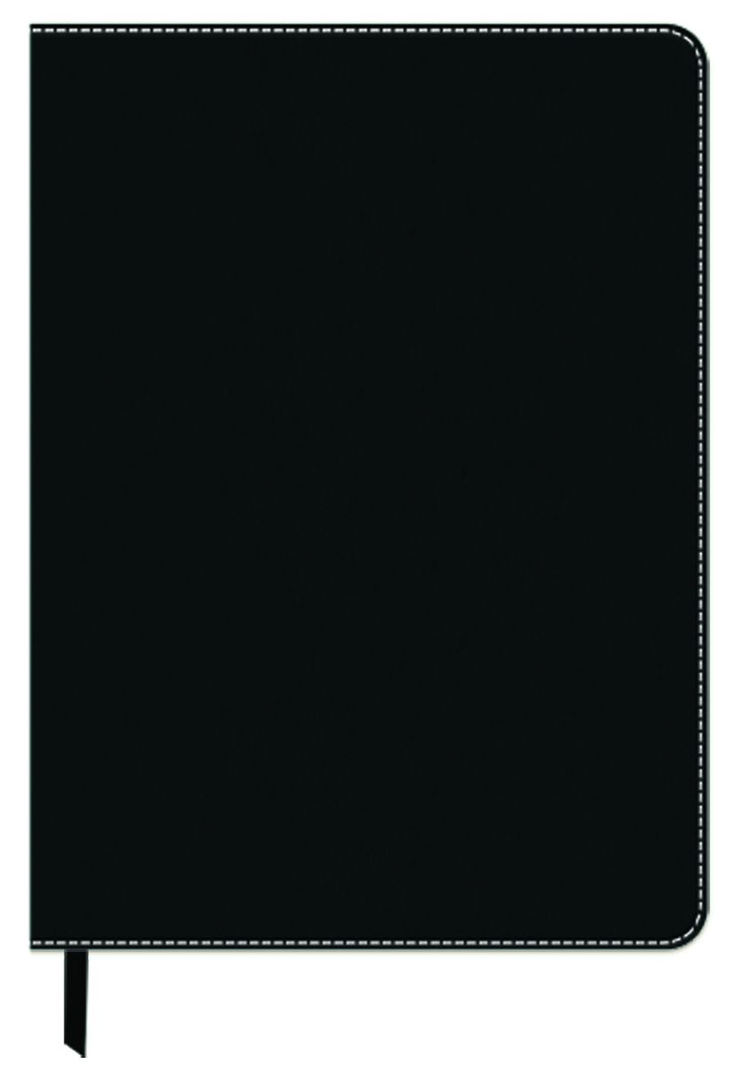 Leatherlook Journal - Black - Medium - Lined both Sides