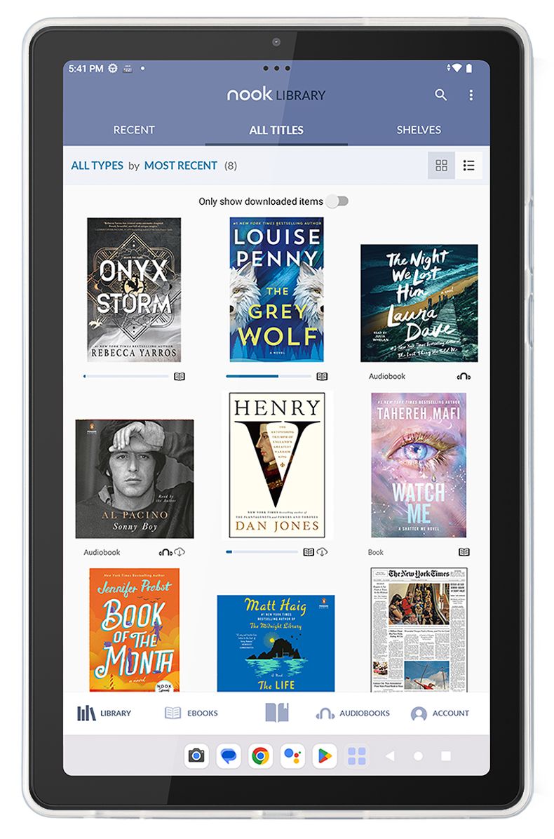 NOOK 9" Lenovo Tablet Clear Case