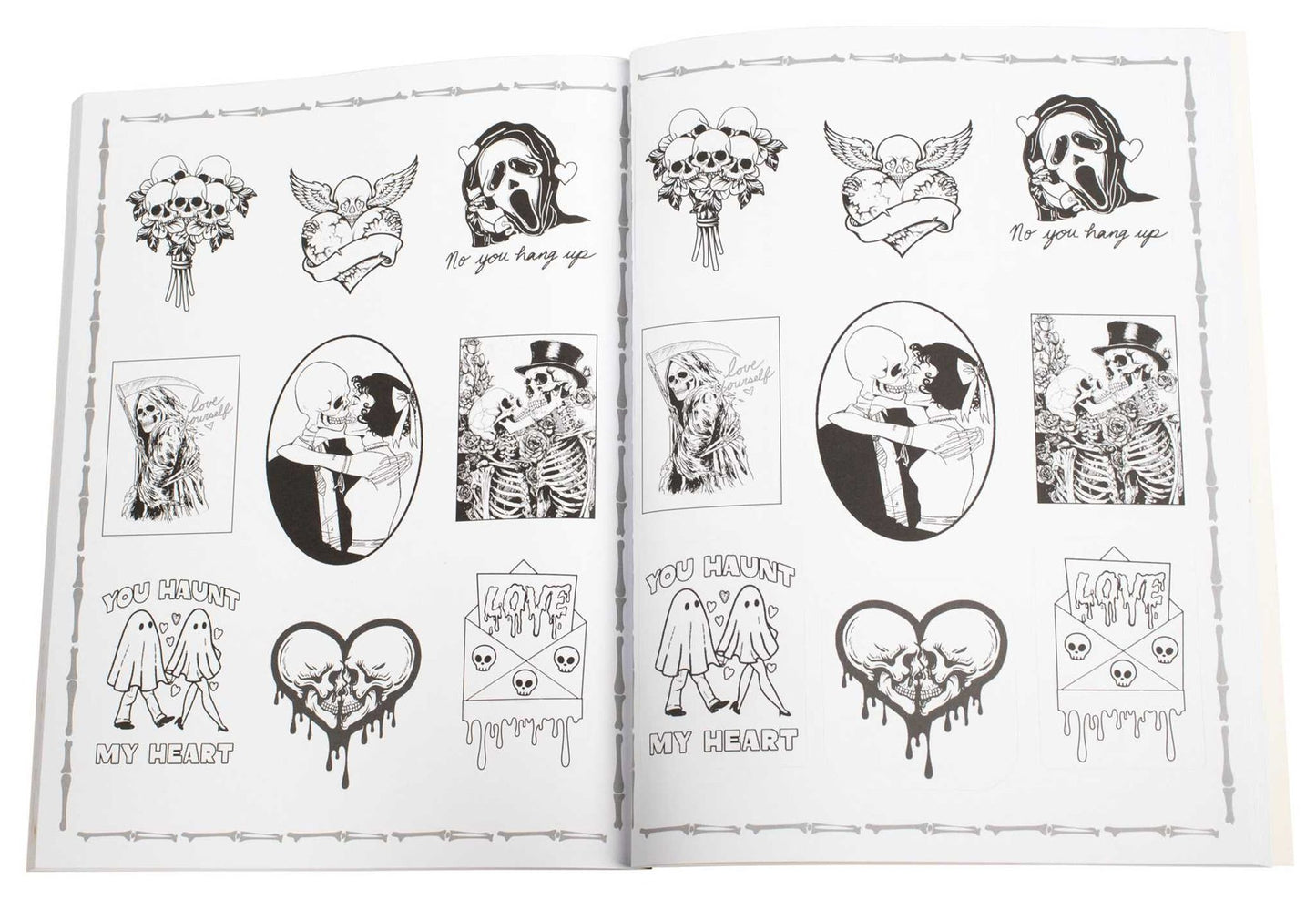 Love You to Death Coloring Stickers