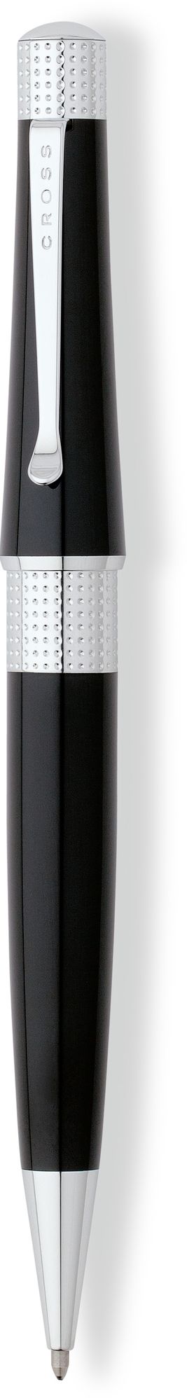 Cross Beverly Ballpoint Pen - Black/Chrome