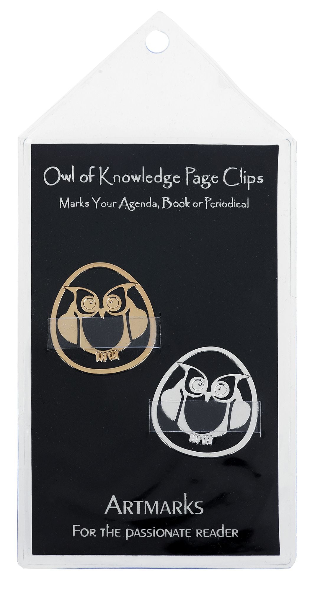 Owl of Knowledge Metal Book Clips - Set of 2