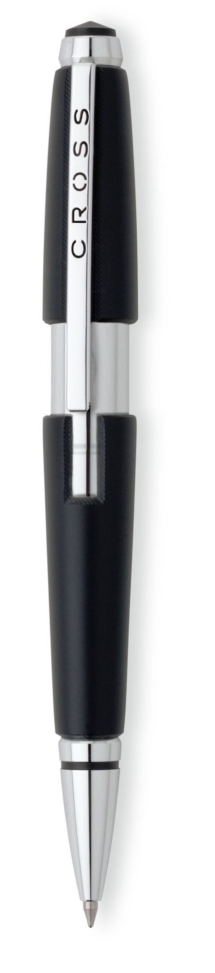 Cross Edge Rollerball Pen - Jet Black/Chrome