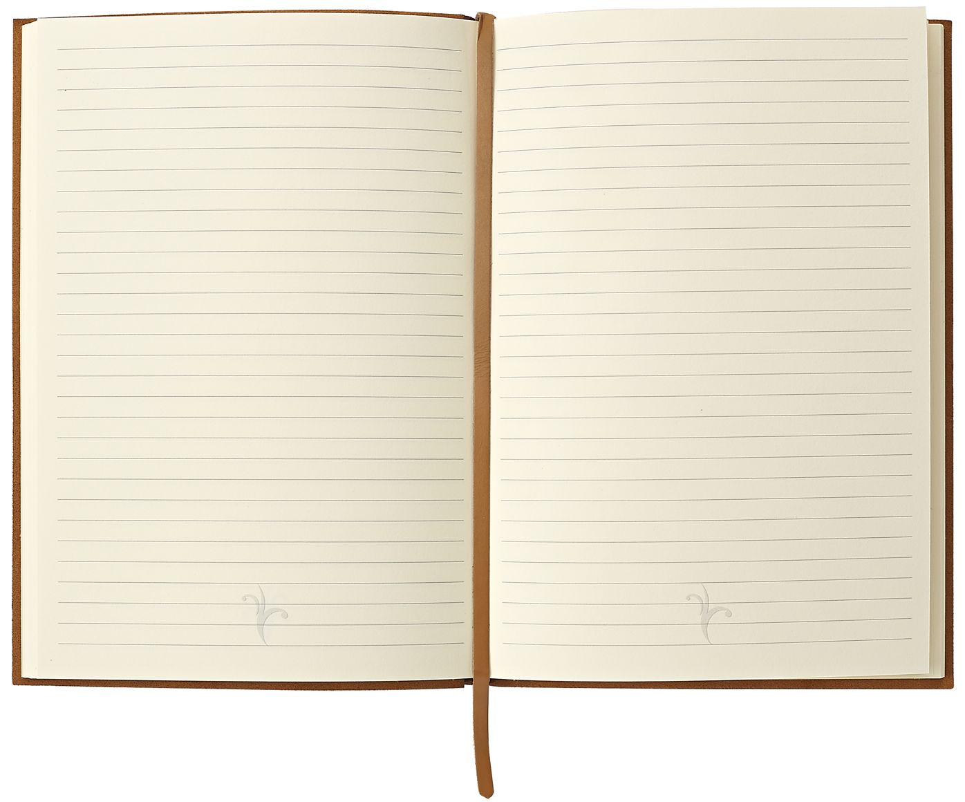 Windrose Embossed Caramel Italian Leather Journal with Bead Tie 6'' x 8''