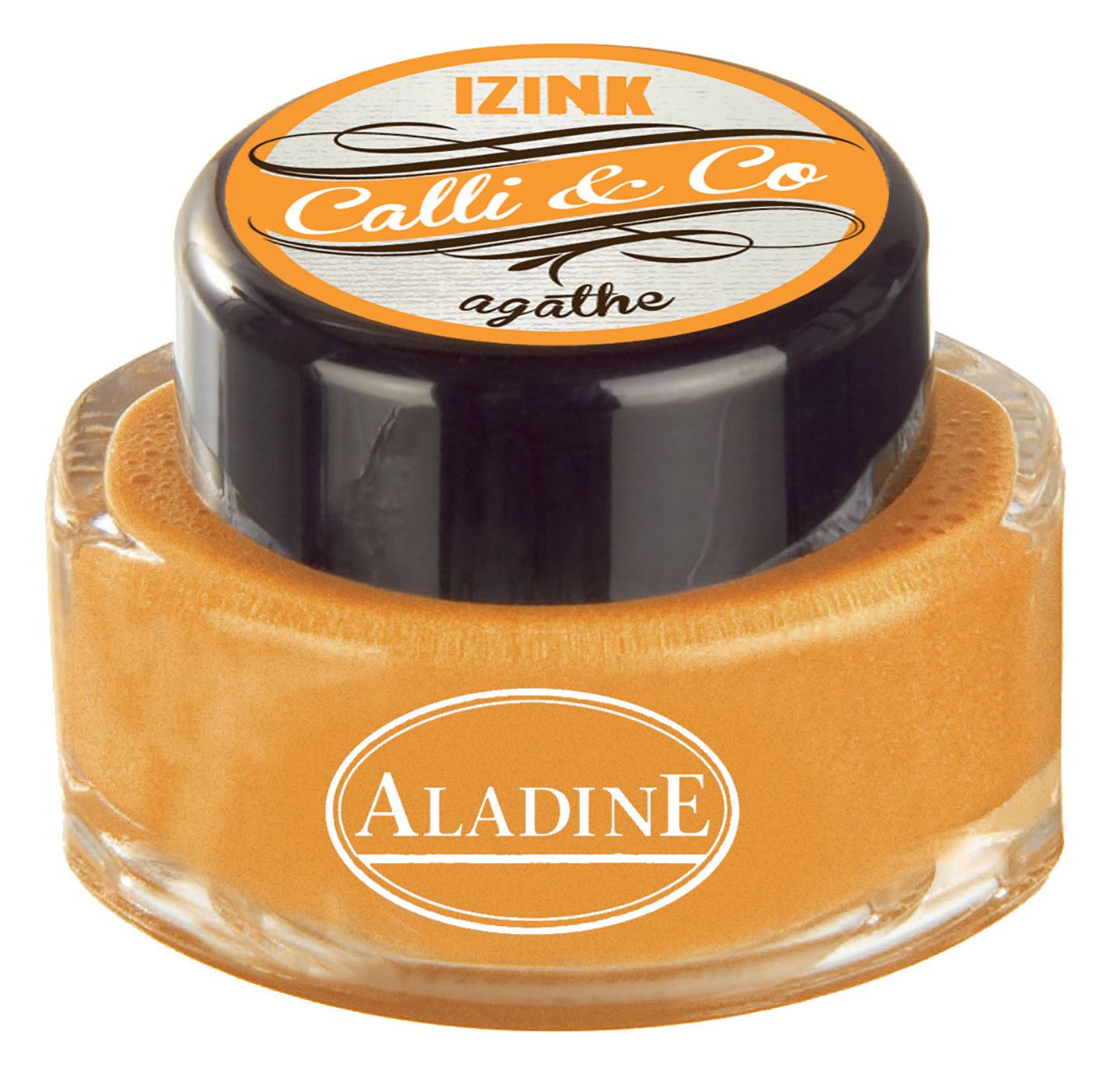 Orange Yellow Agate Pearlized Calligraphy Ink