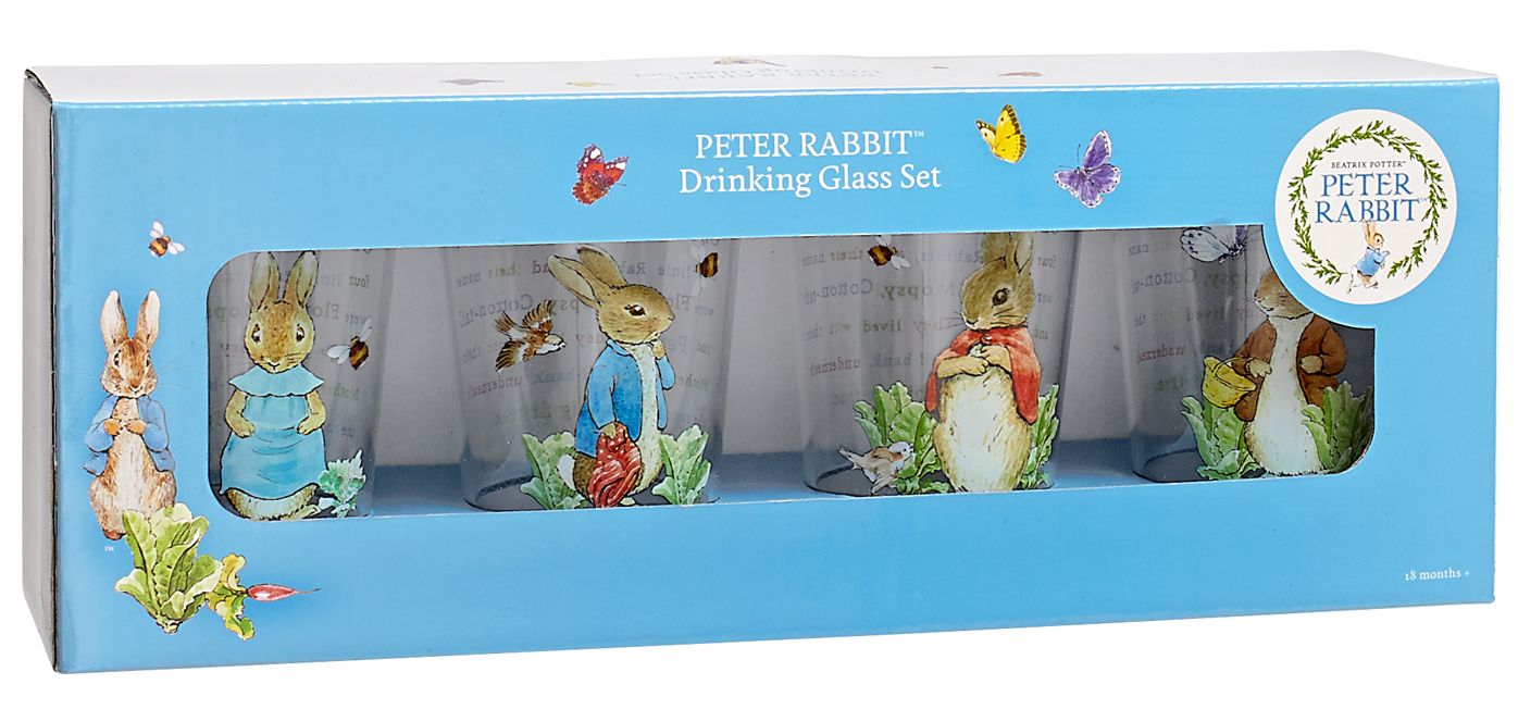 Peter Rabbit Acrylic Juice Glasses-Set of 4