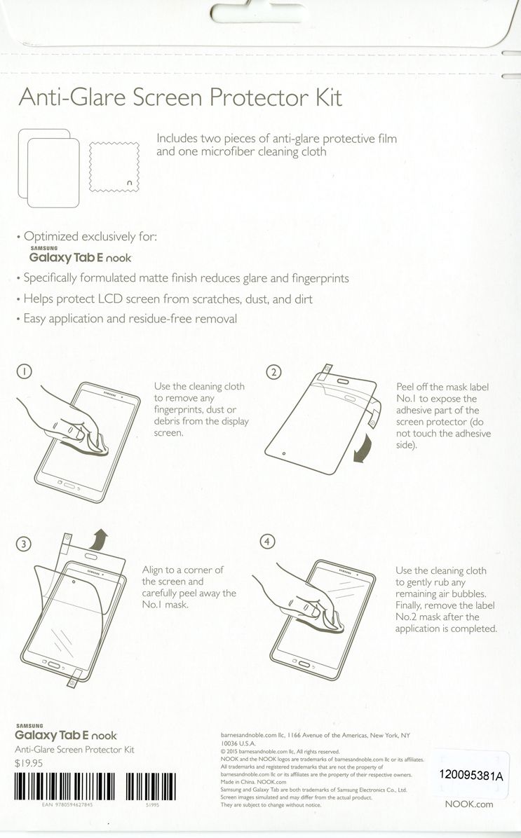 9.6" Antiglare Screen Film Kit