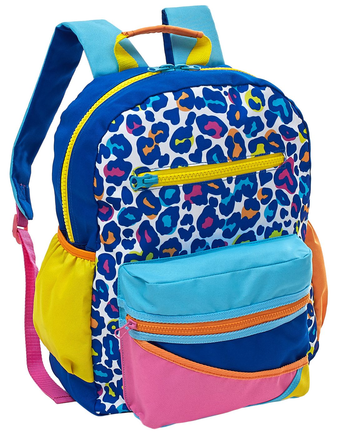 Be Fierce Leopard Multi Colored Backpack (17''x12''x7'')
