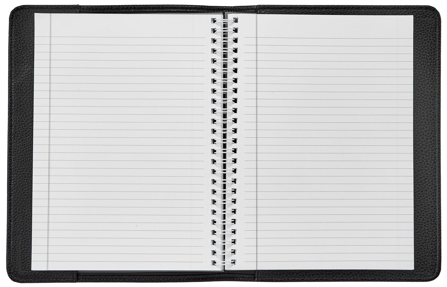 Black Pebble Refillable Lined Journal 7" X 9"