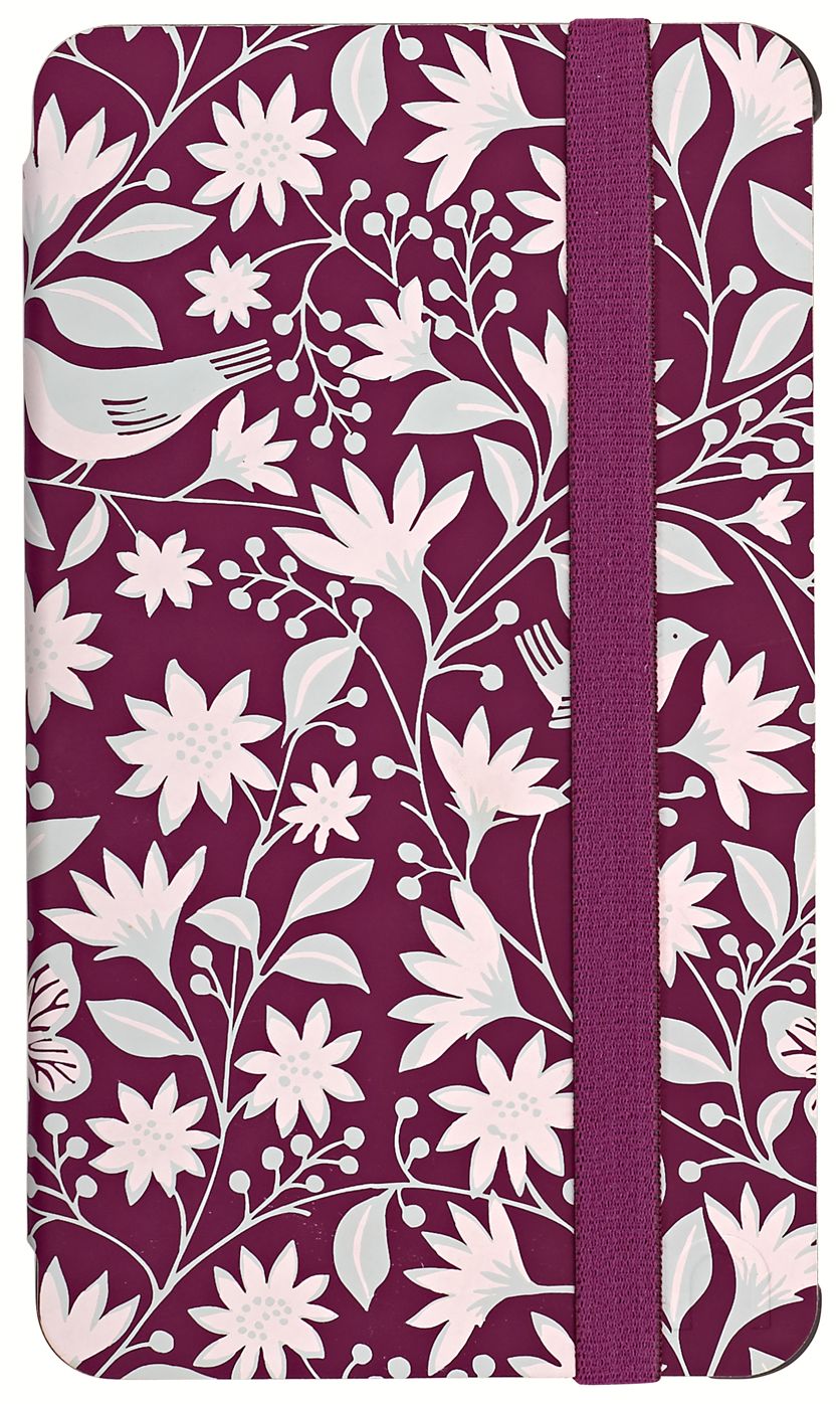 NOOK Tablet Cover in Deep Plum Songbird Floral