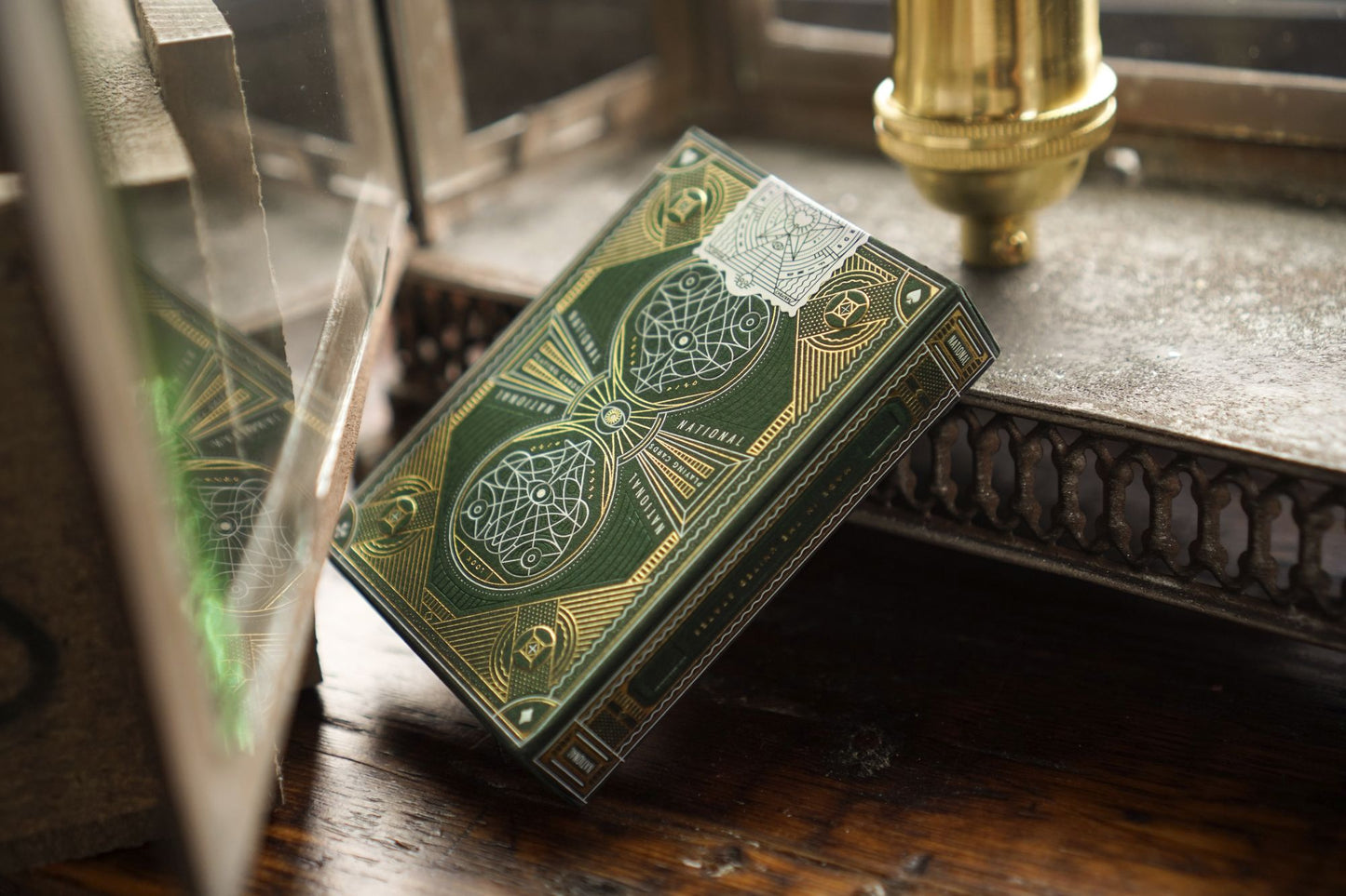 Green National Playing Cards
