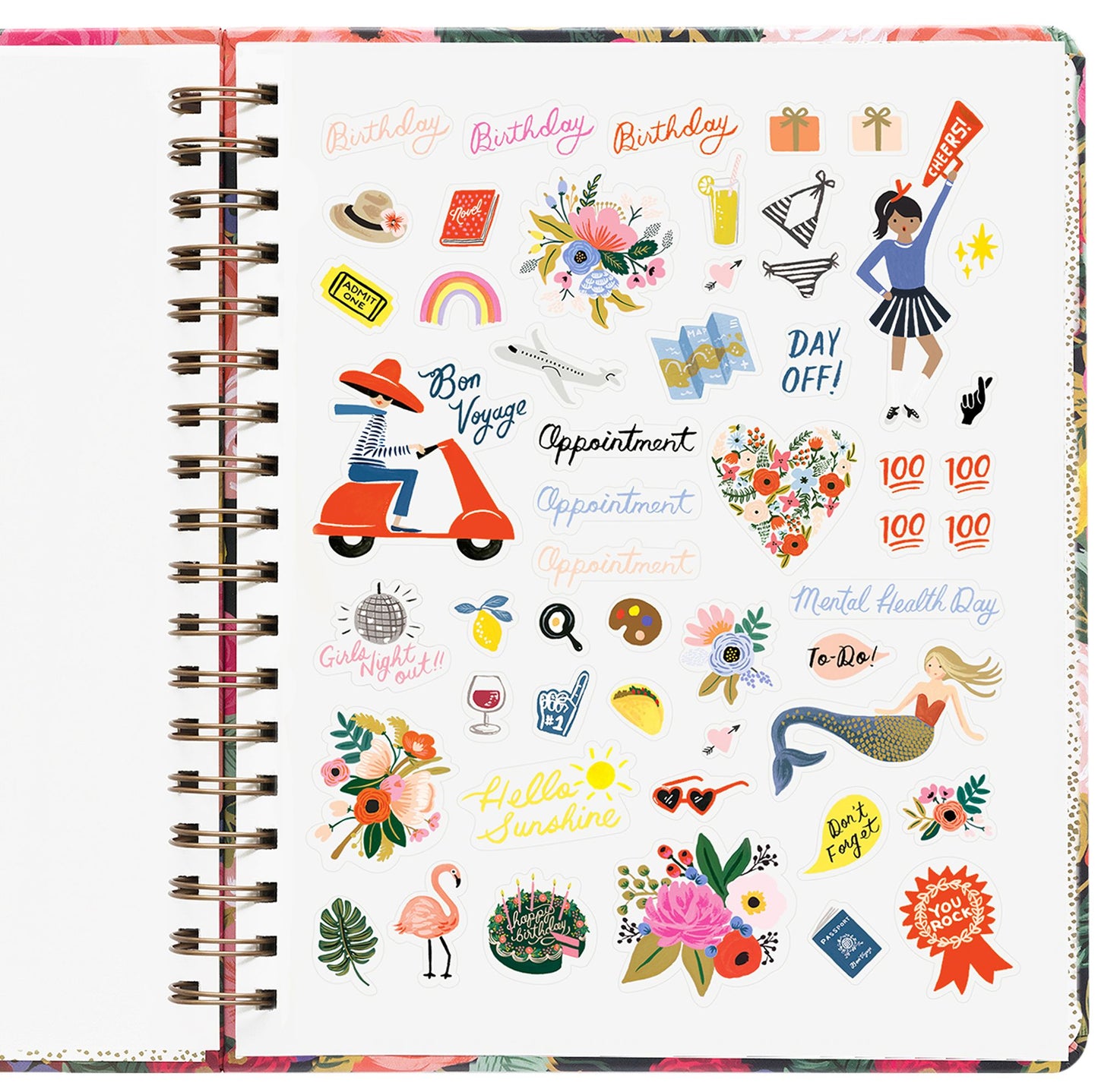 2019 17-Month Juliet Rose Spiral Planner