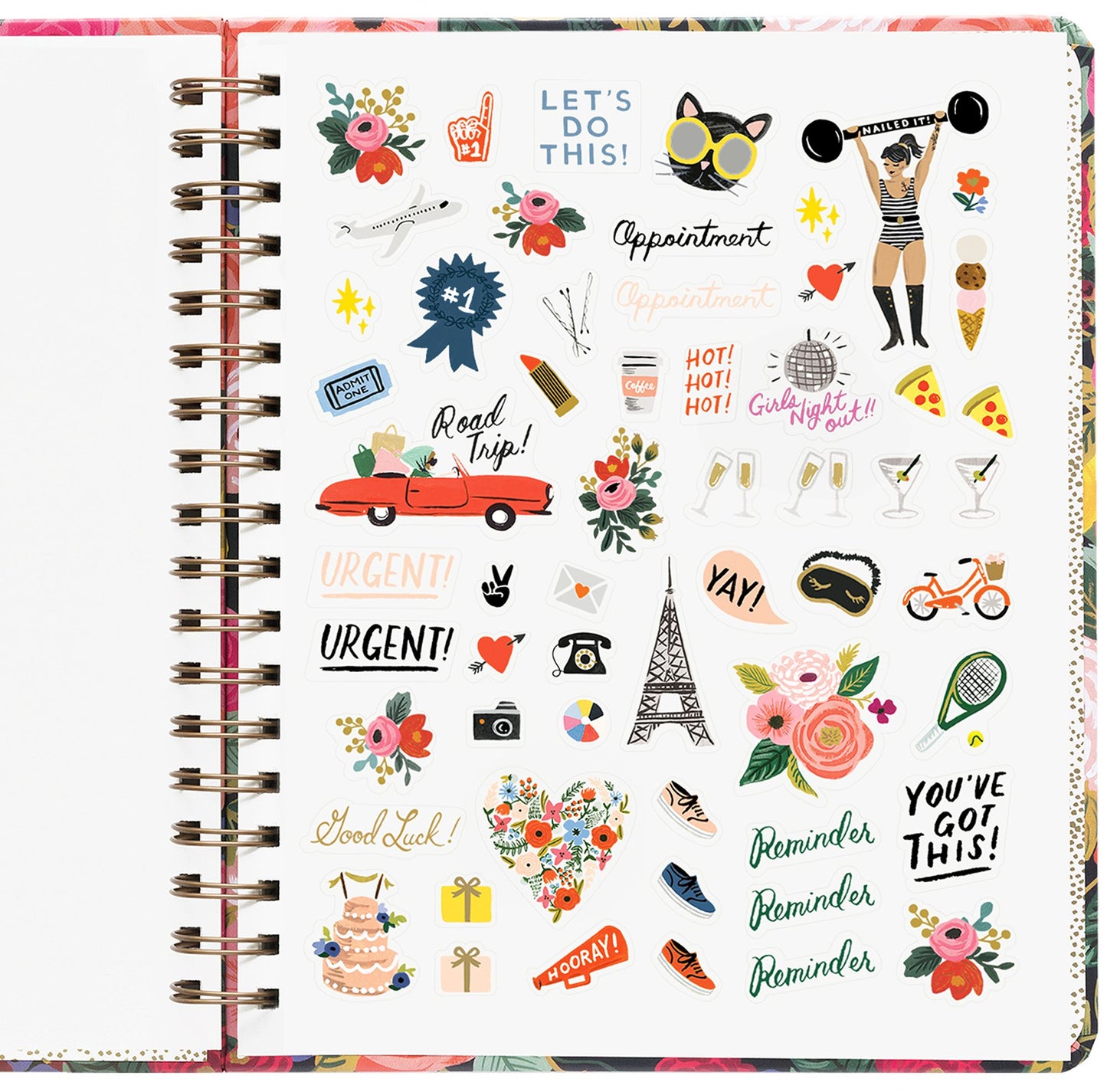 2019 17-Month Juliet Rose Spiral Planner