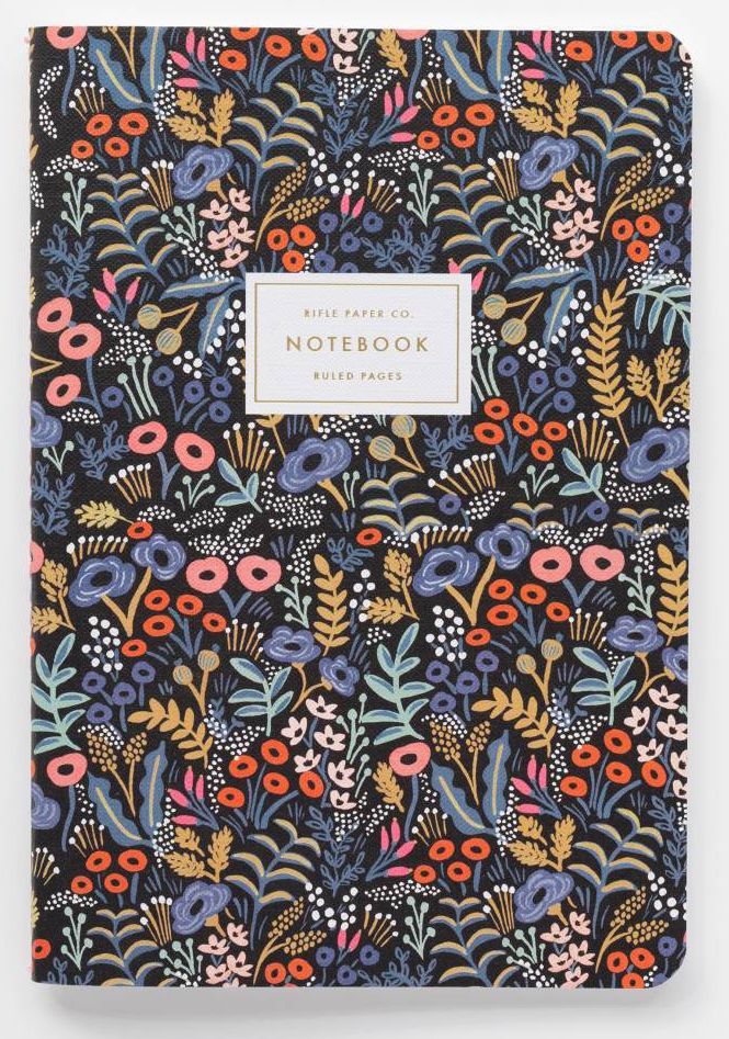 Tapestry Stitched Notebook Assorted Set- Set of 3, 6x8.5
