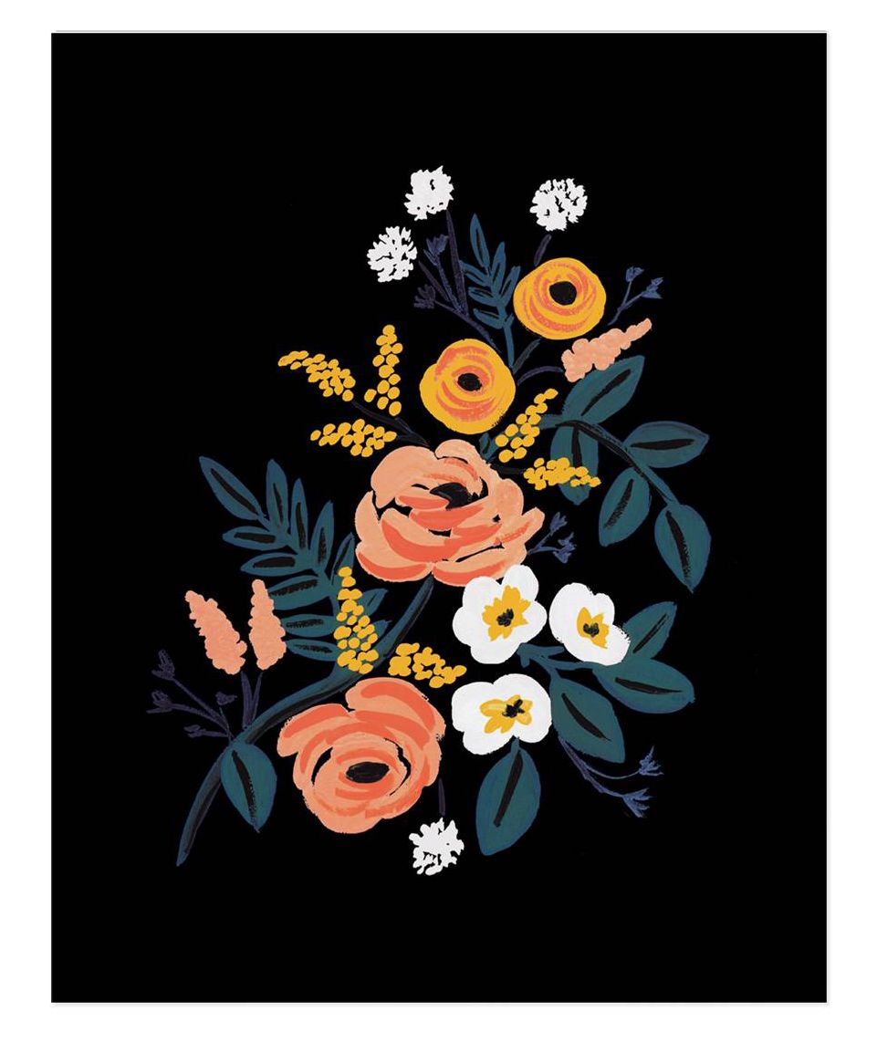 Midnight Rose Print 8x10