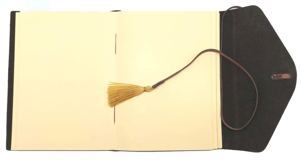 Bombay Tie Gold Embossed Journal in Brown