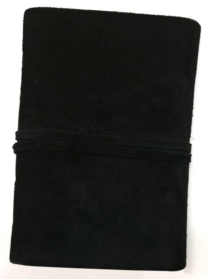Bombay Tie Suede Tassel Journal in Black 4 x 6