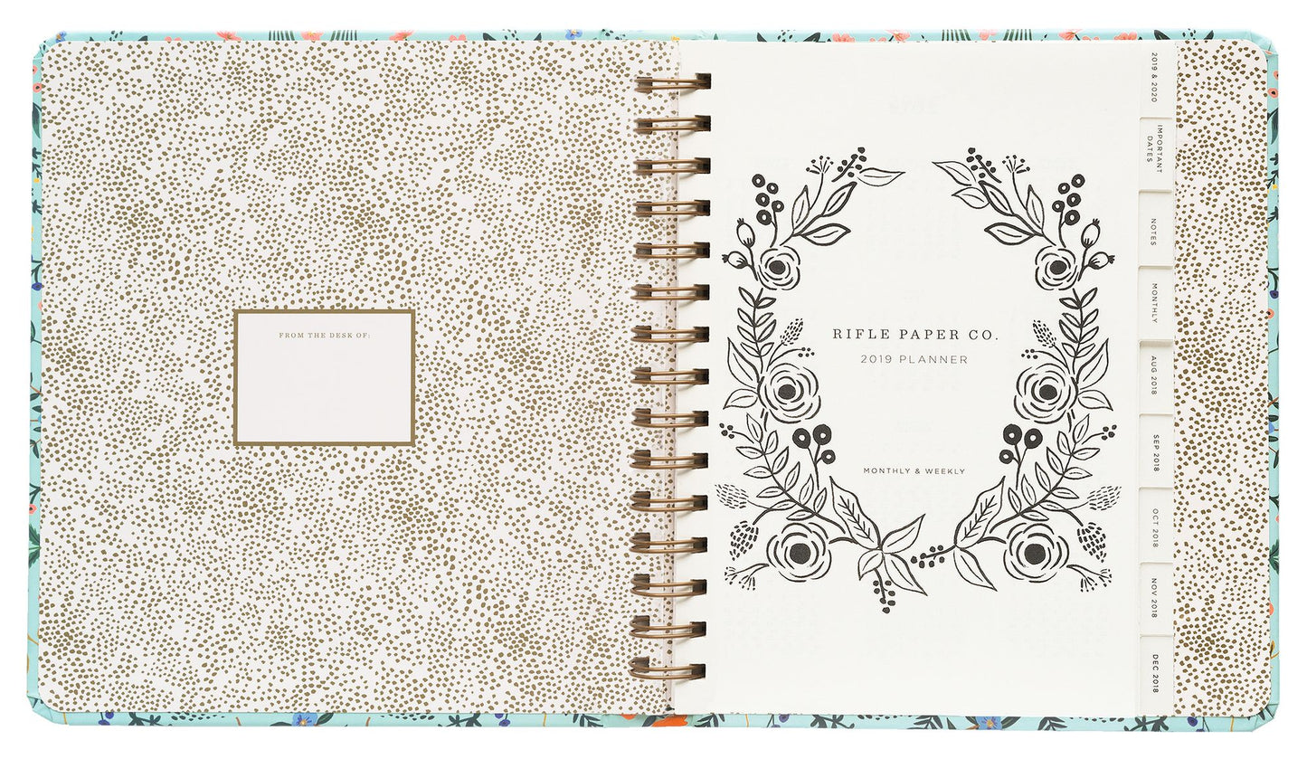 2019 17-Month Wildwood Covered Spiral Planner