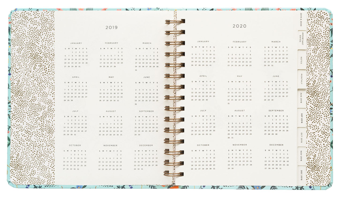 2019 17-Month Wildwood Covered Spiral Planner