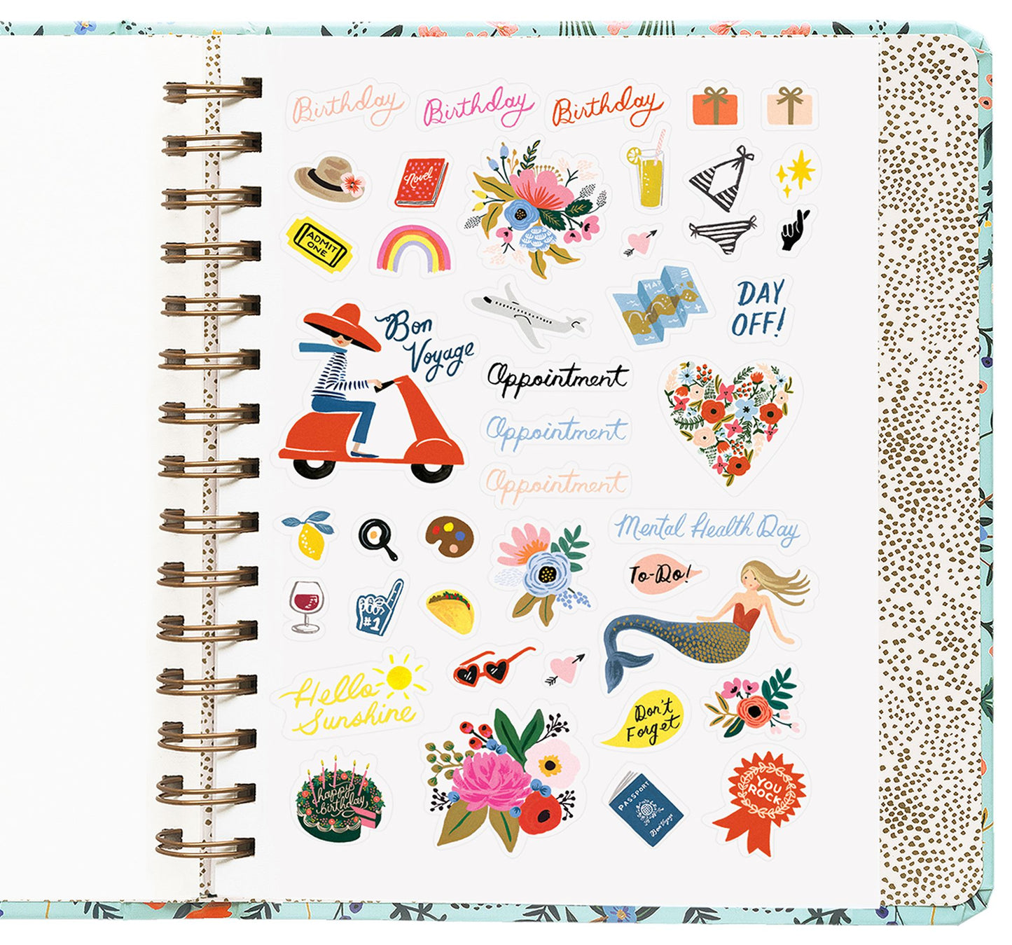 2019 17-Month Wildwood Covered Spiral Planner