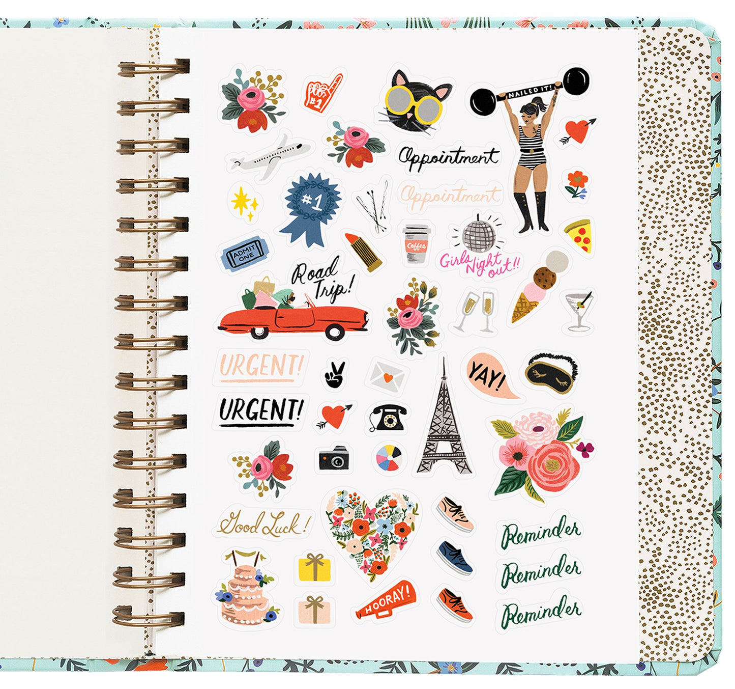 2019 17-Month Wildwood Covered Spiral Planner
