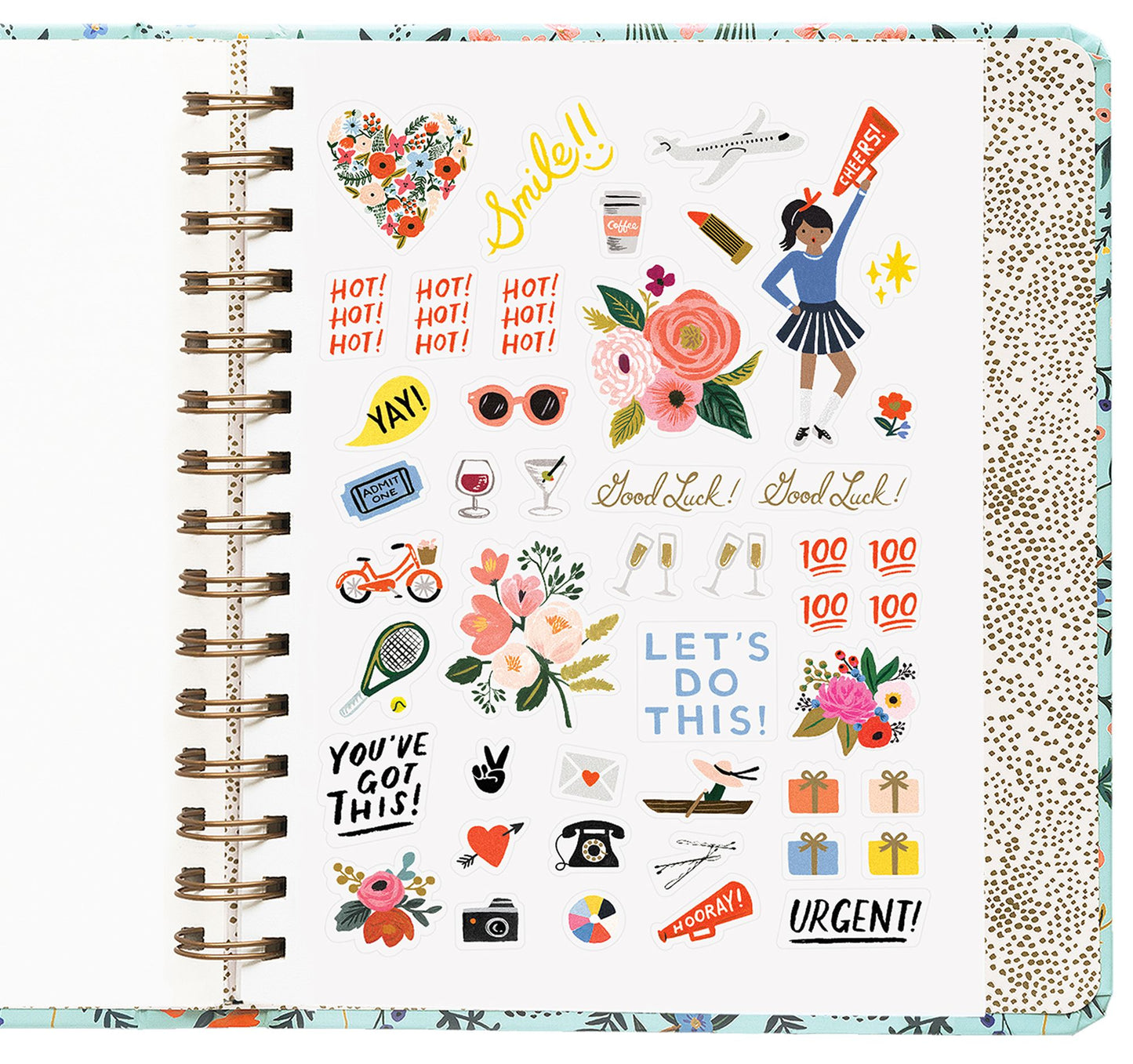 2019 17-Month Wildwood Covered Spiral Planner