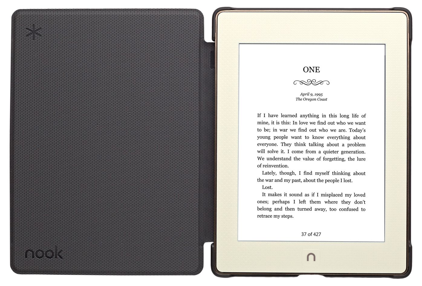 GlowLight Plus Book Cover in Pale Quartz