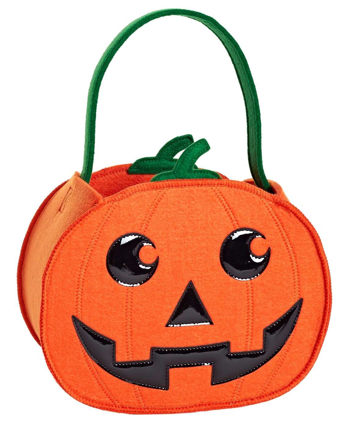 Felt Pumpkin Trick or Treat Tote (10.25"xx8.25"x5")