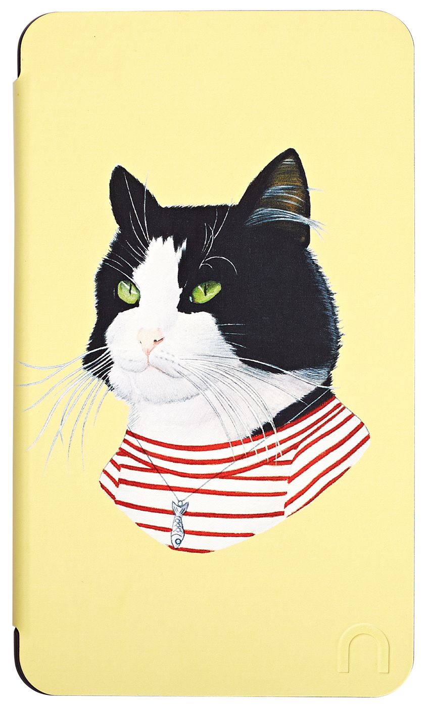 Nook Tablet Cover in Berkley Bestiary Tuxedo Cat Lady