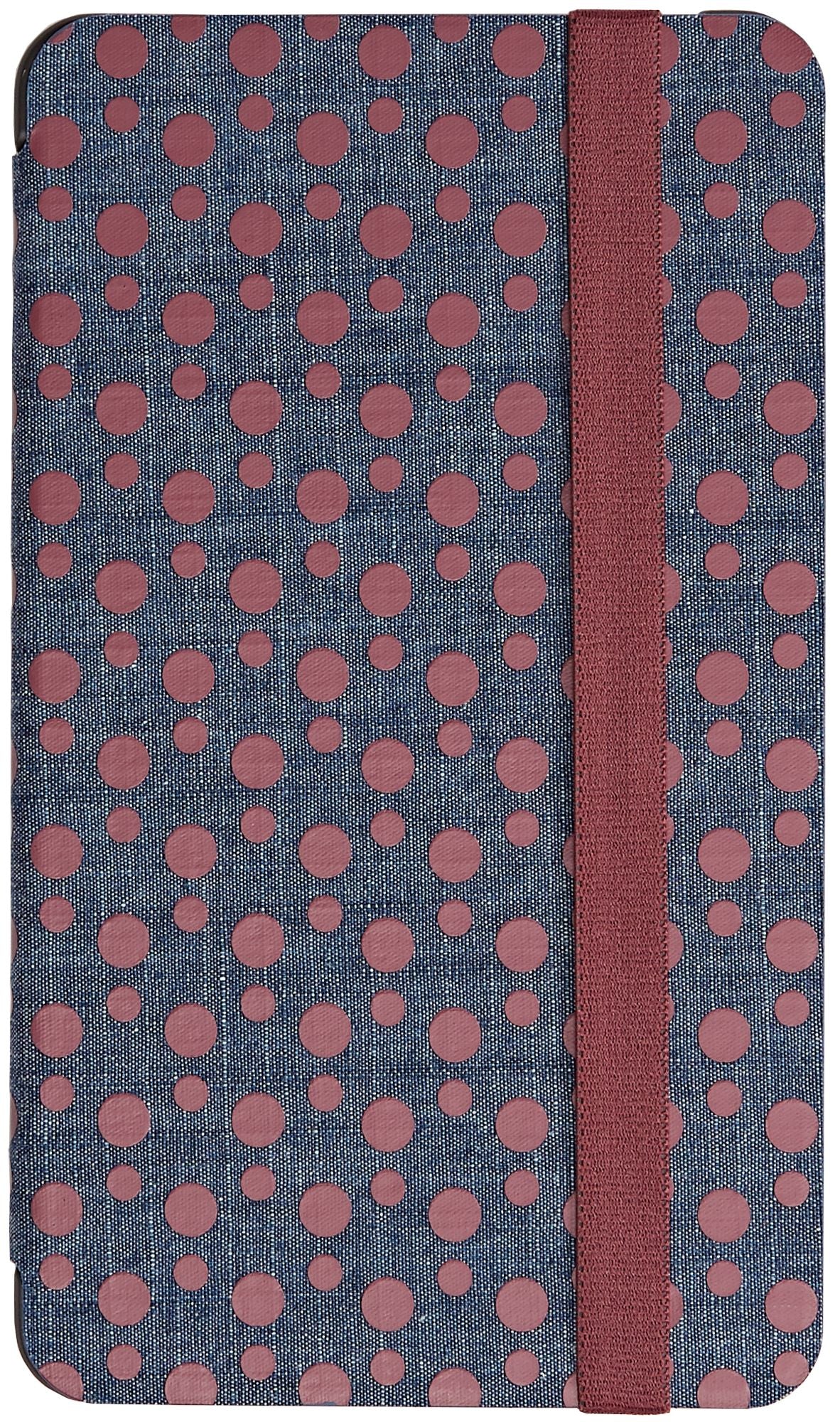 NOOK Tablet Cover in Cabernet Denim Dots