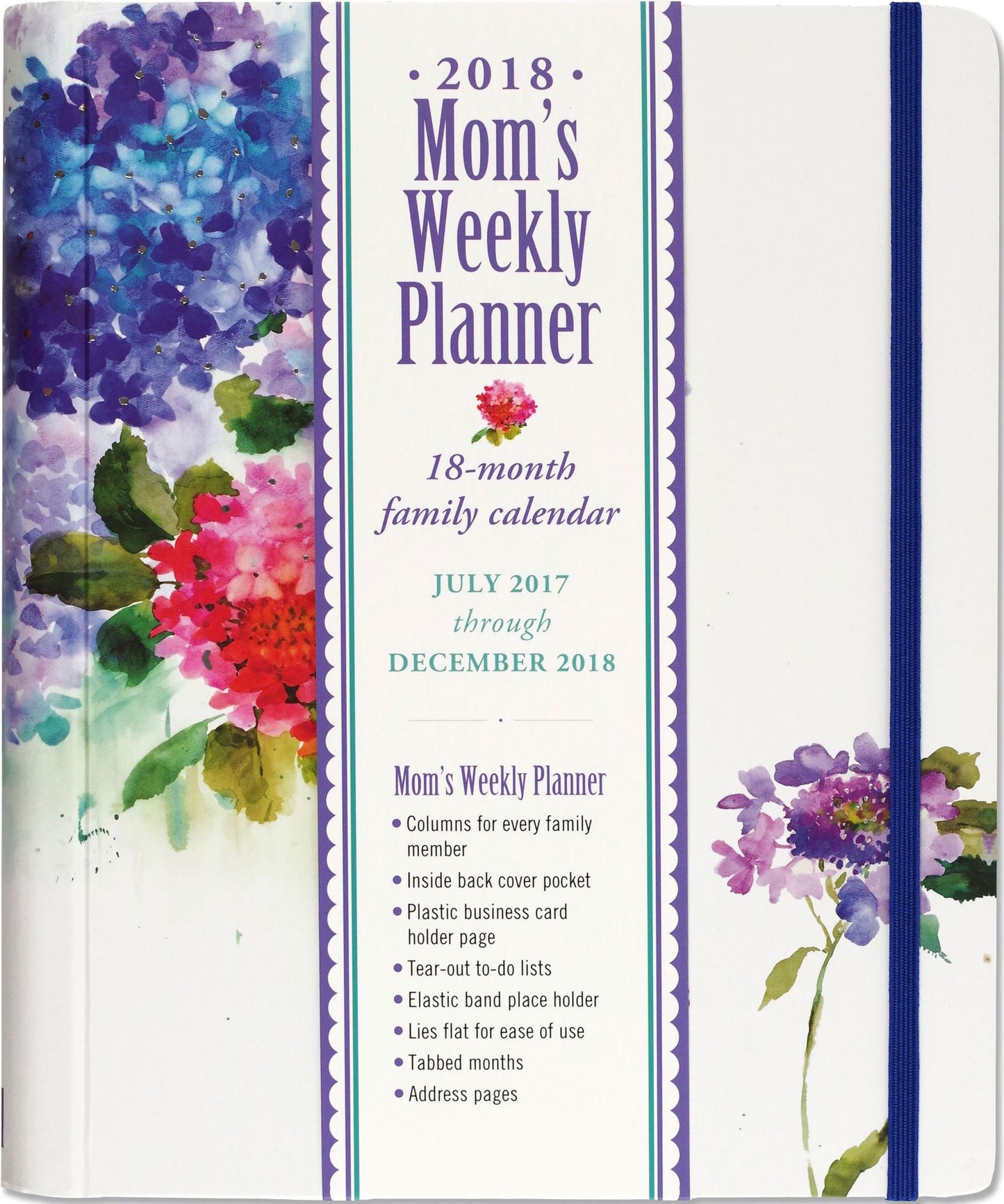 2018 Weekly Desk Mom's Hydrangeas Engagement Calendar