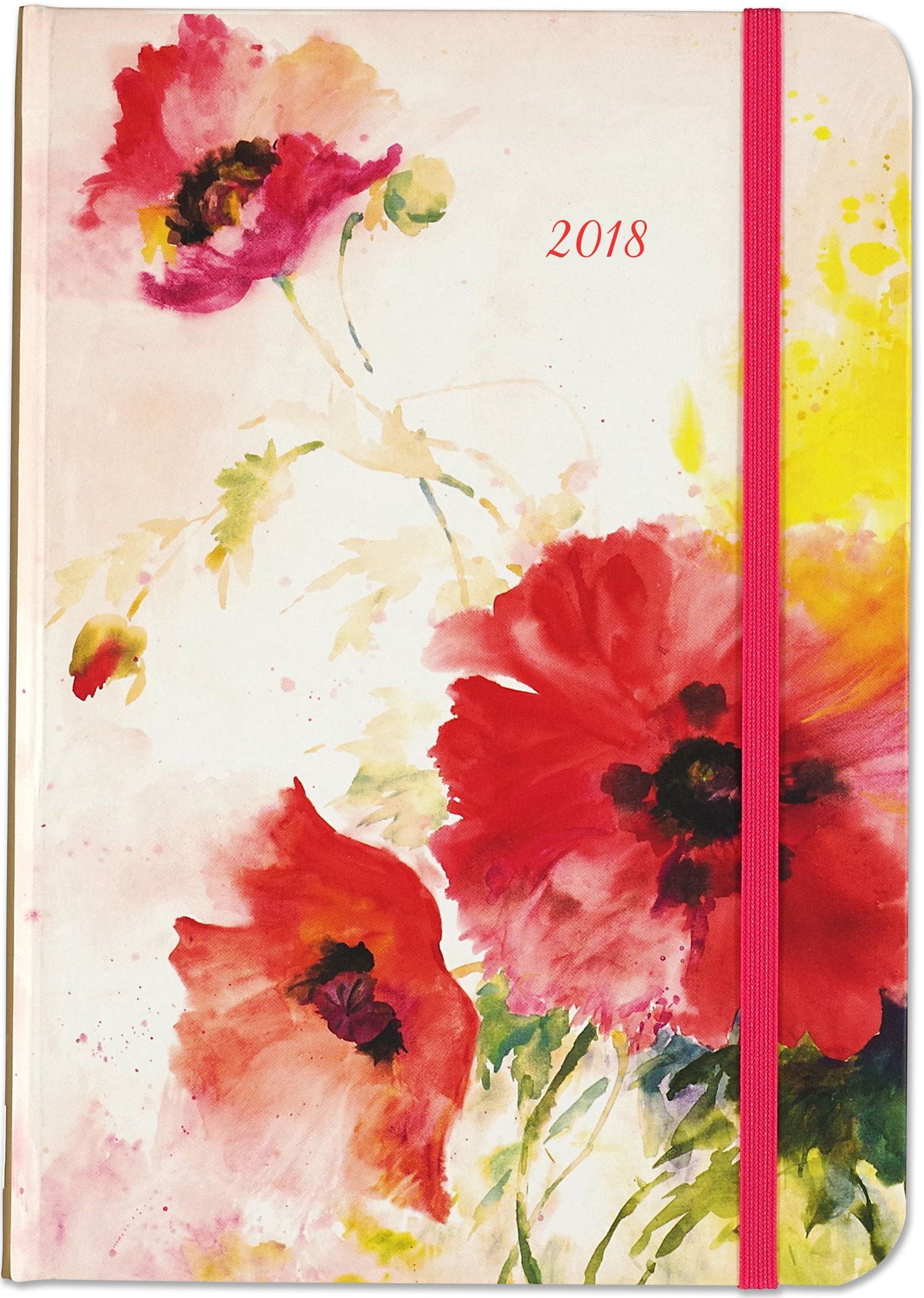 2018 Weekly Planner 5x7 Poppies Bound Engagement Calendar