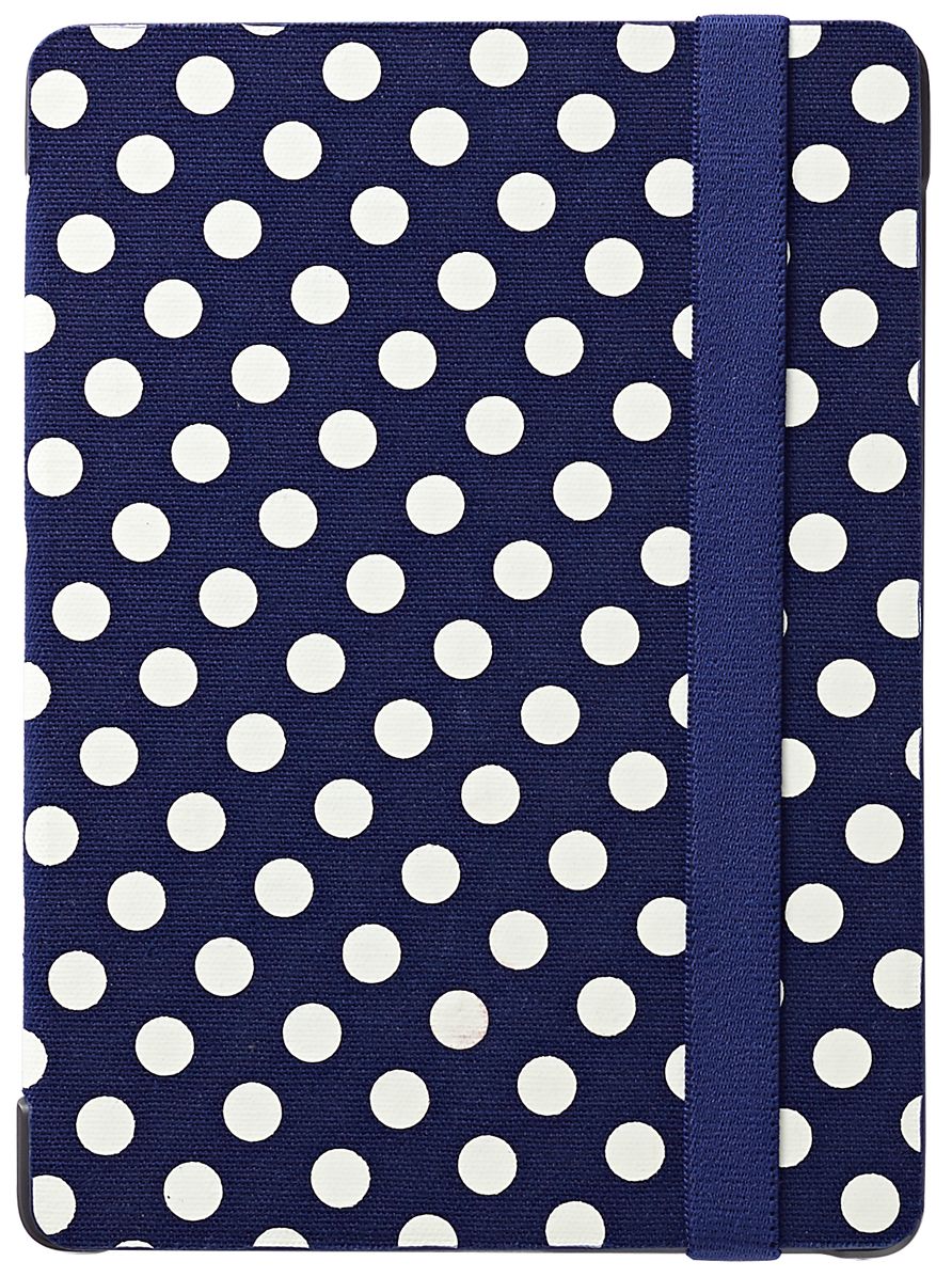 Glowlight Plus Book Cover - Navy Dots in Canvas