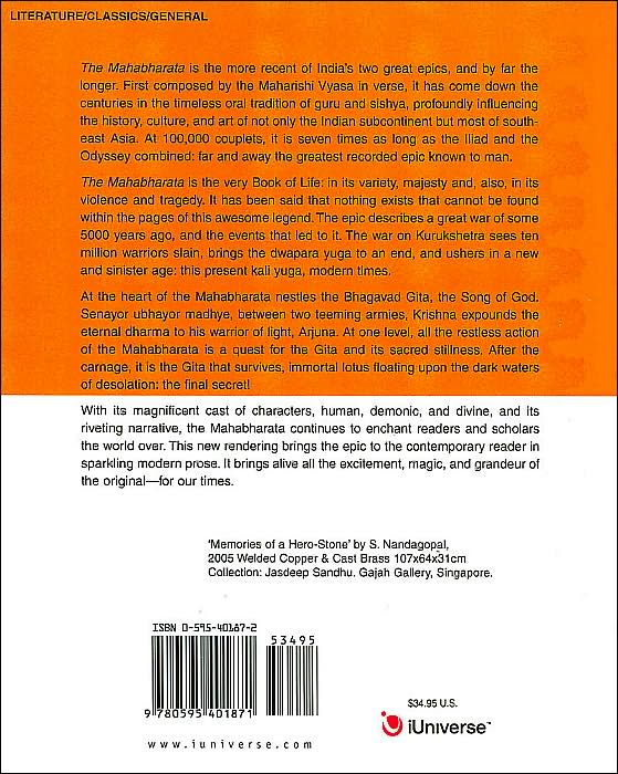 The Mahabharata: A Modern Rendering: Volume 1