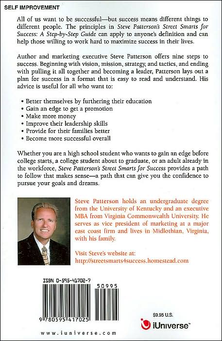 Steve Patterson's Street Smarts for Success: A Step by Step Guide