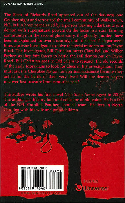 The Beast of Rickards Road and the Ghost of Payne Road: True Ghosts Stories from North Carolina