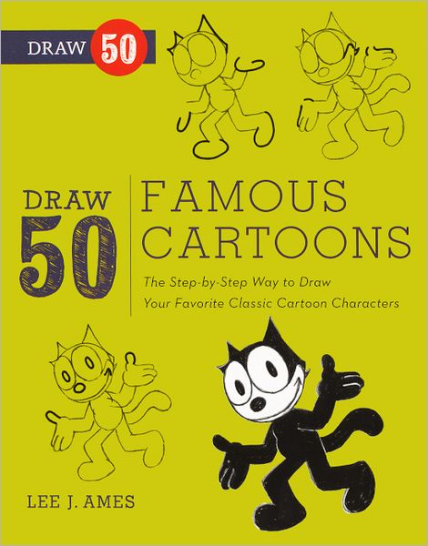 Draw 50 Famous Cartoons (Turtleback School & Library Binding Edition)