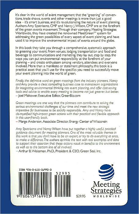 Simple Steps to Green Meetings and Events: The Professional's Guide to Saving Money and the Earth