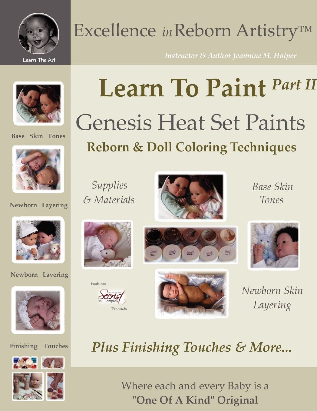 Learn To Paint Part 2: Genesis Heat Set Paints Newborn Layering Color Techniques for Reborns & Doll Making Kits - Excellence in Reborn ArtistryT Serie