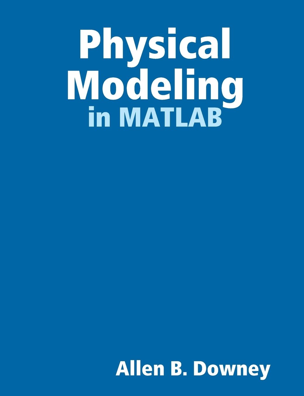 Physical Modeling In Matlab