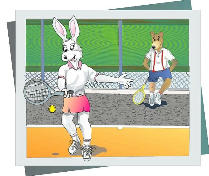 Murphy Bear's Tennis Lesson