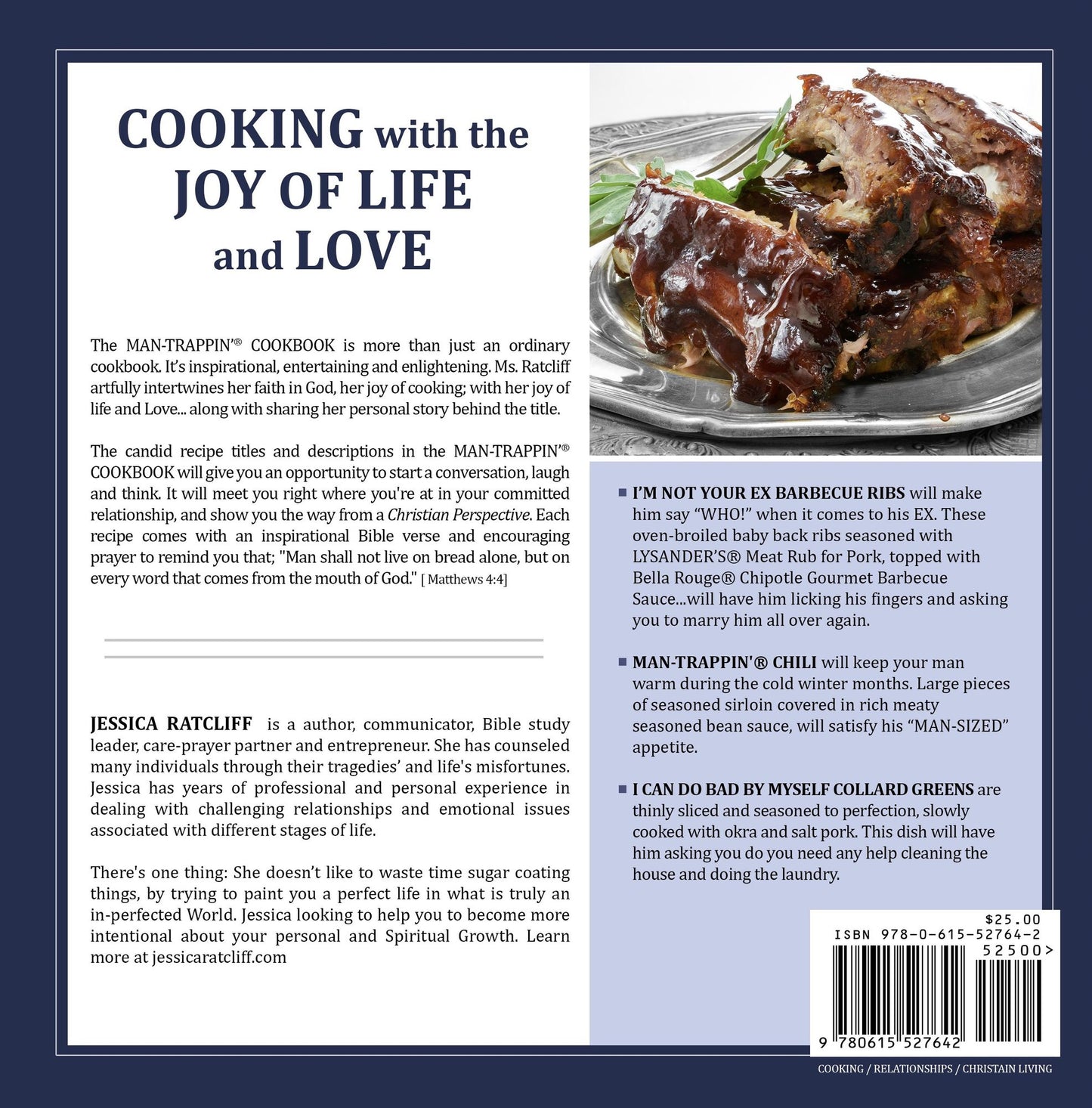 Man-Trappin'® Cookbook: Feeding the Mind, Body, and Soul Through Cooking, Prayer, and the WORD of GOD