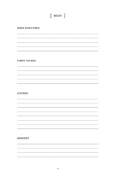 The Dinner Party Diary