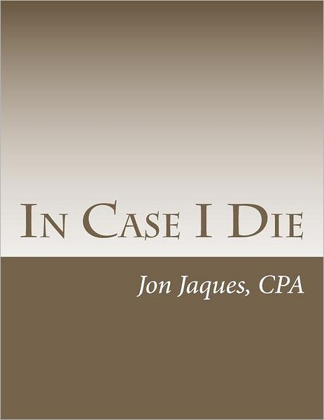 In Case I Die