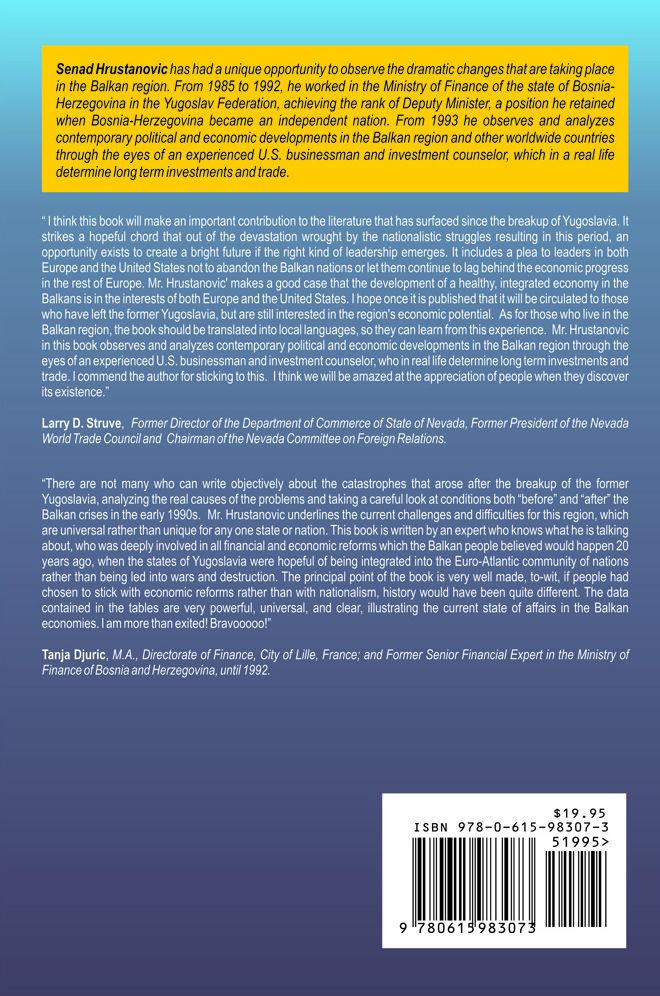 Economic Reasons for the 1991 Breakup of Yugoslavia: 20 YEARS LATER