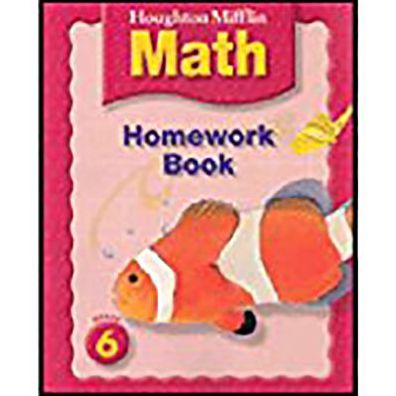 Houghton Mifflin Math A 2005: Homework Book Grade 6